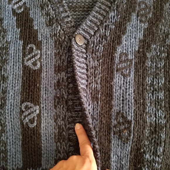 Vintage Button Cardigan Sole Sweater Sz Large - Picture 3 of 6